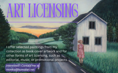 I offer my artwork images for art licensing